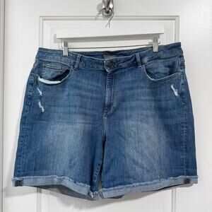 DL1961 Lightly Distressed Denim Shorts 22W